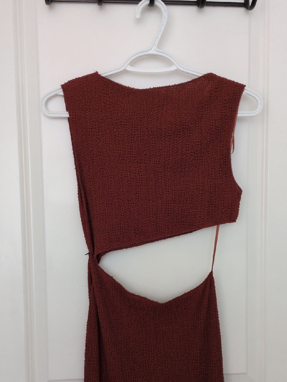 Zara rust red textured knit top - Picture 2 of 3